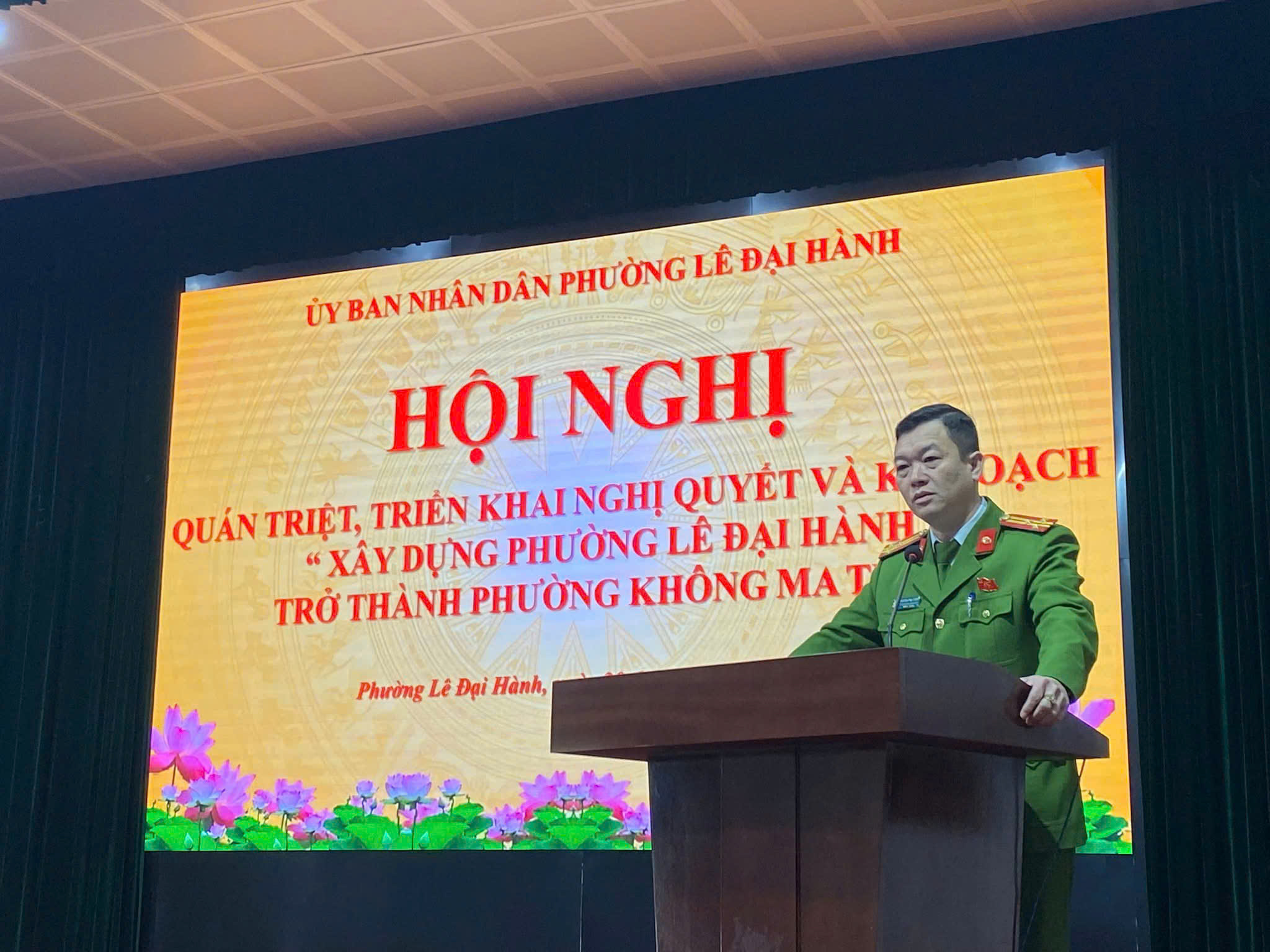 Phường Lê Đại Hành triển khai Kế hoạch xây dựng phường không ma túy năm 2026